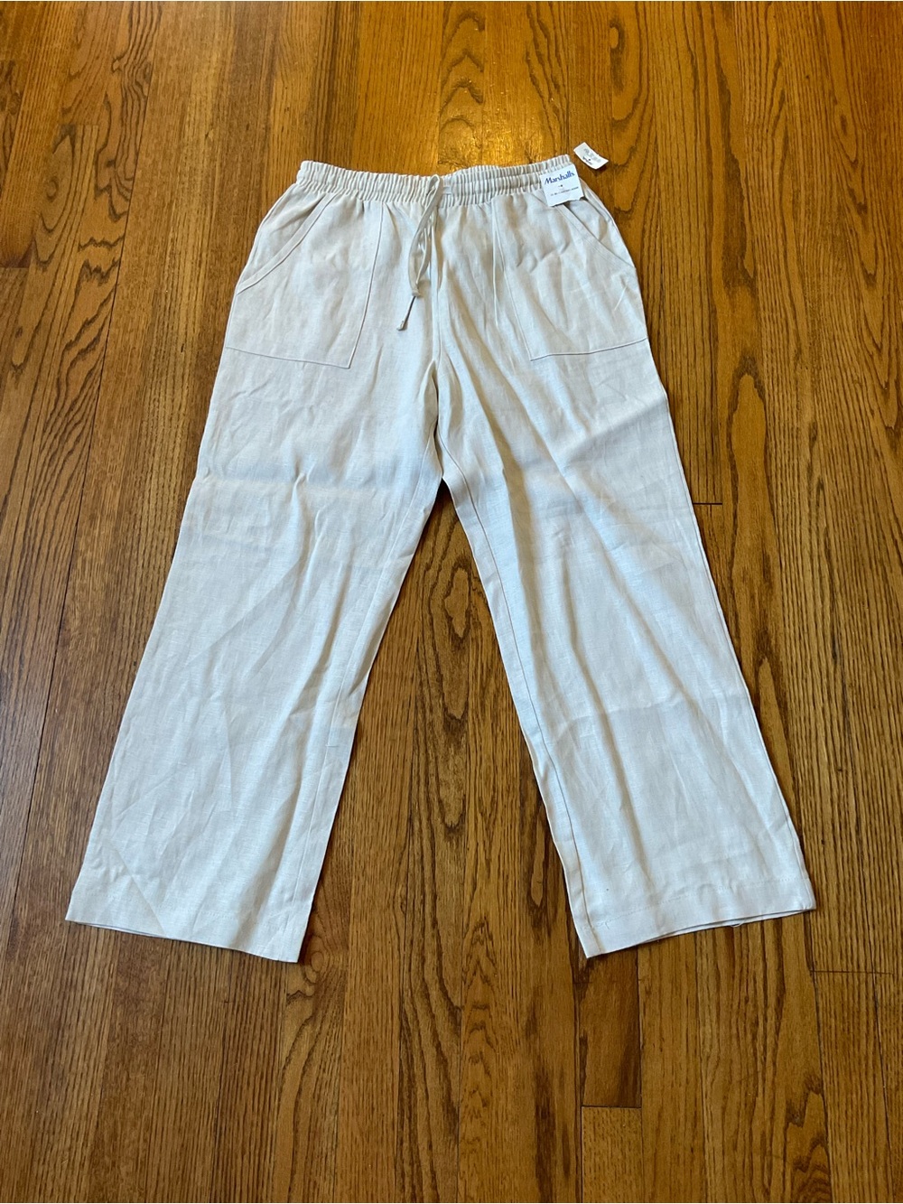 Joie Lightweight Drawstring Linen Pants - Cream